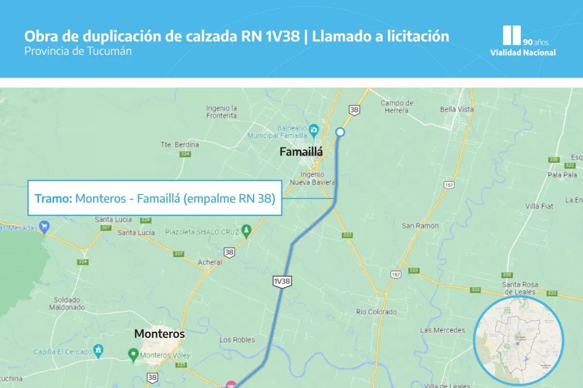 Autopista RN1V38 Famaillá – Monteros