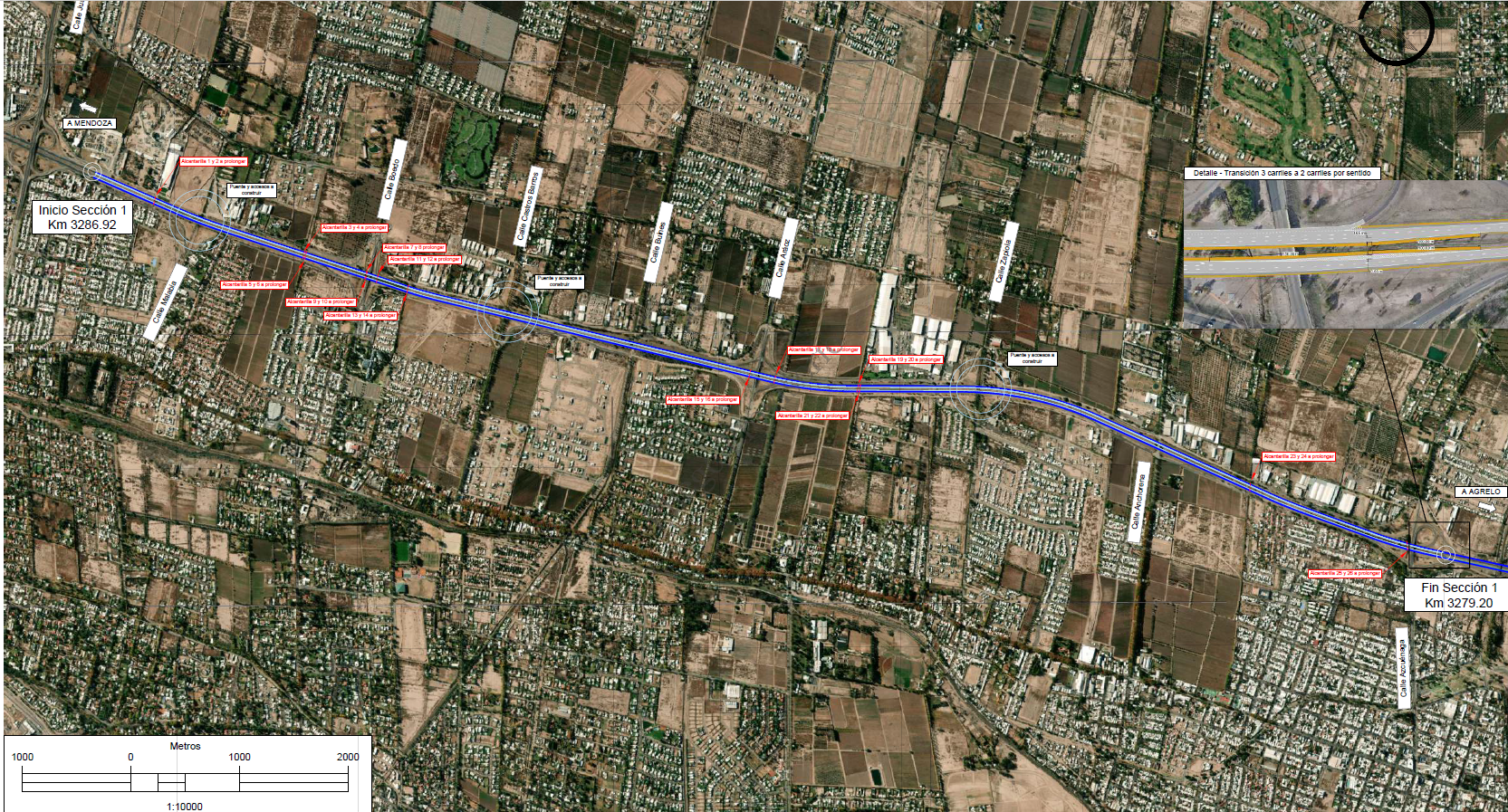 Licitación de ampliación y repavimentación de RN40 acceso sur a Mendoza