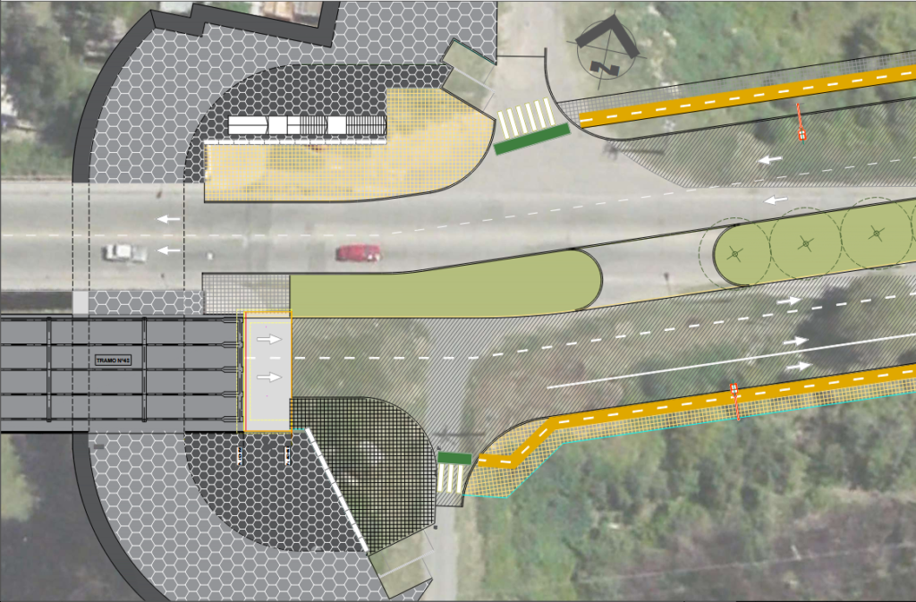 Cabecera del lado de Santa Fe