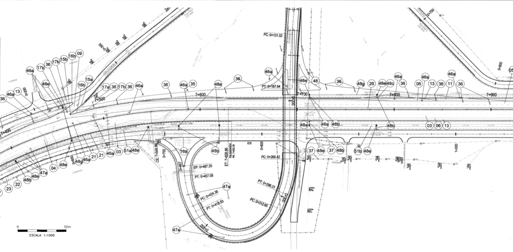 Croquis del puente de avenida Centenario