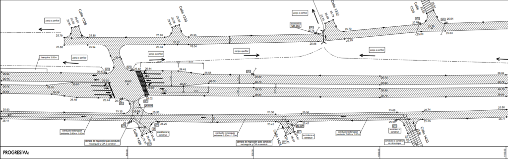 Croquis desde calle 1426 a 1430